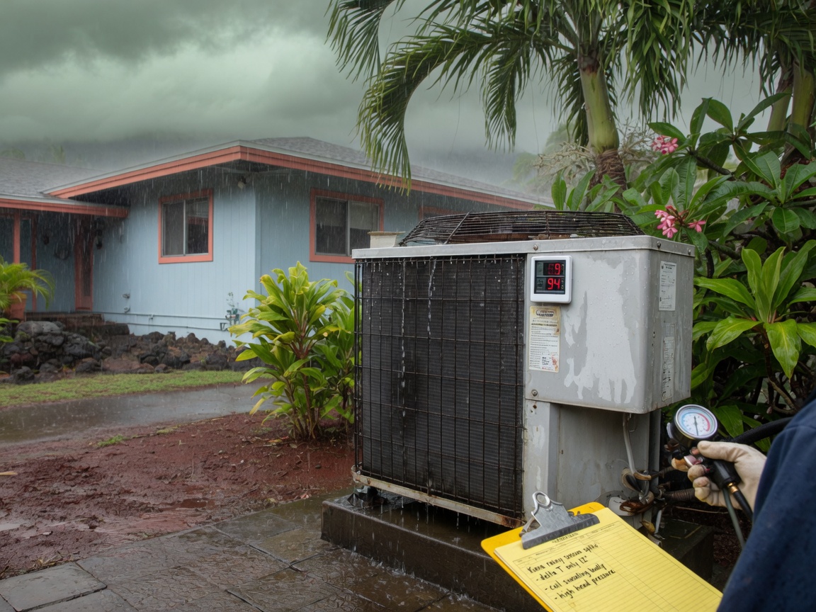 How Humidity Spikes During Kona's Rainy Months Affect AC Performance